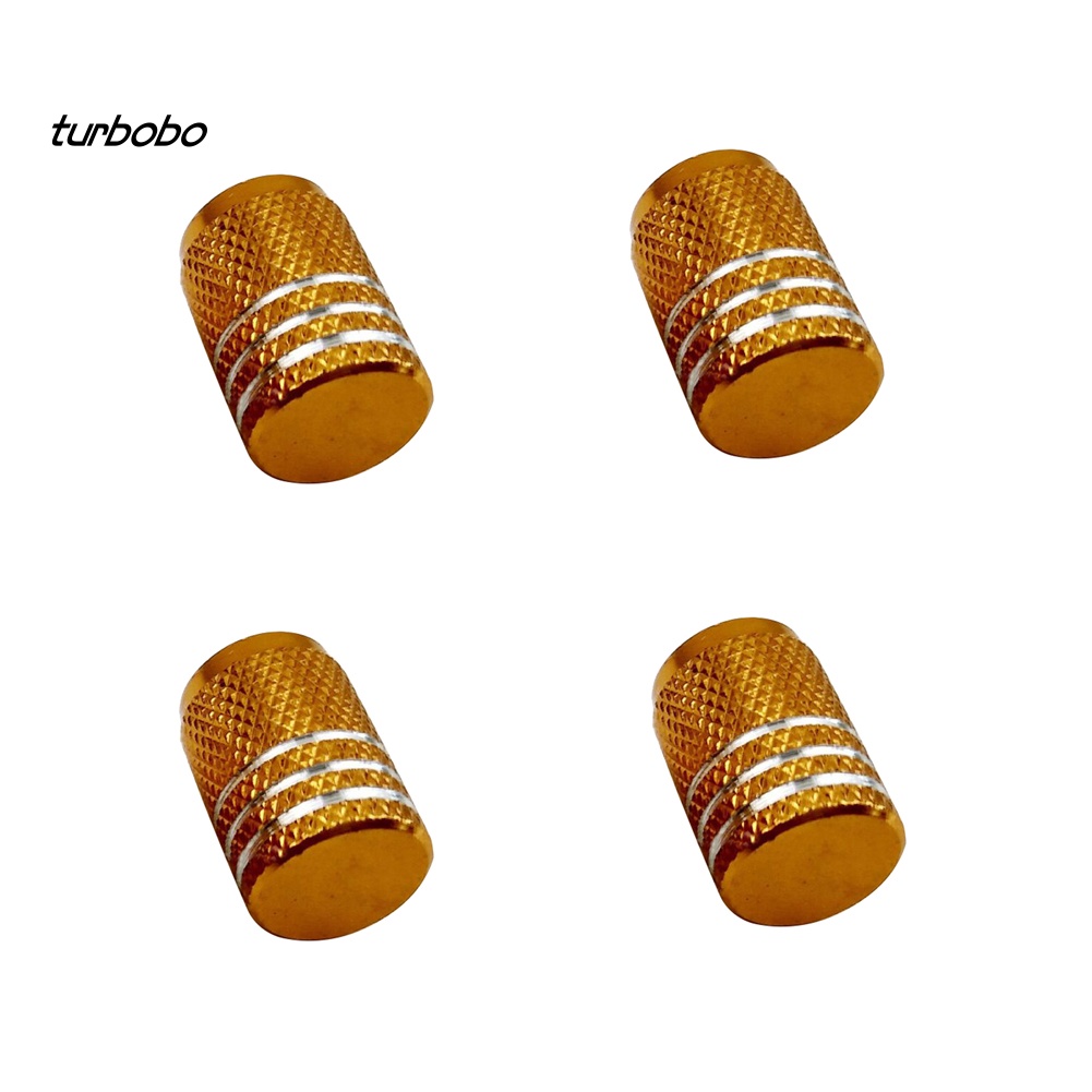 Bộ 4 Nắp Van Khí Bánh Xe Hơi Bằng Nhôm Chống Bụi Tiện Dụng Ốp