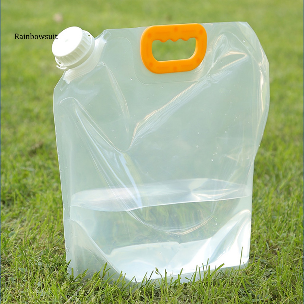 Túi Đựng Nước Dung Tích Lớn 5L / 10L Bằng PE Chịu Nhiệt Thấp Tiện Dụng Mang Theo Du Lịch