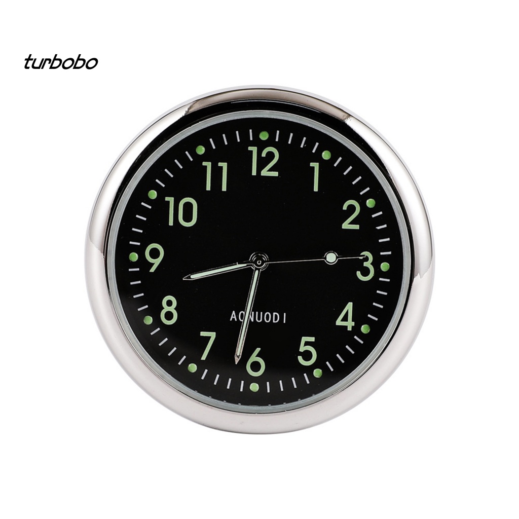 Turbobo Đồng Hồ Kỹ Thuật Số Hình Tròn Chịu Nhiệt Độ Cao / Thấp Dạ Quang Gắn Bảng Điều Khiển Xe Hơi