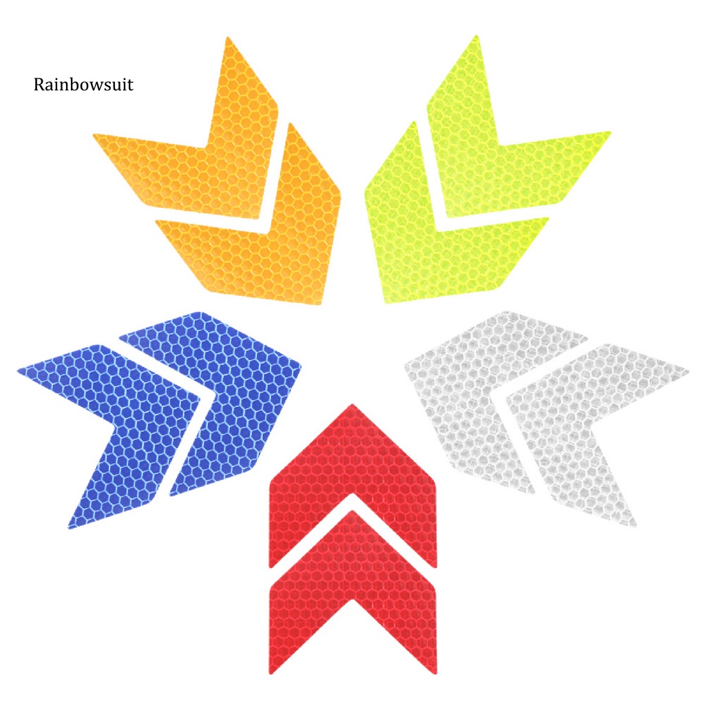 Set 10 Miếng Dán Phản Quang Tự Dính Bảo Vệ Thân Xe Hơi