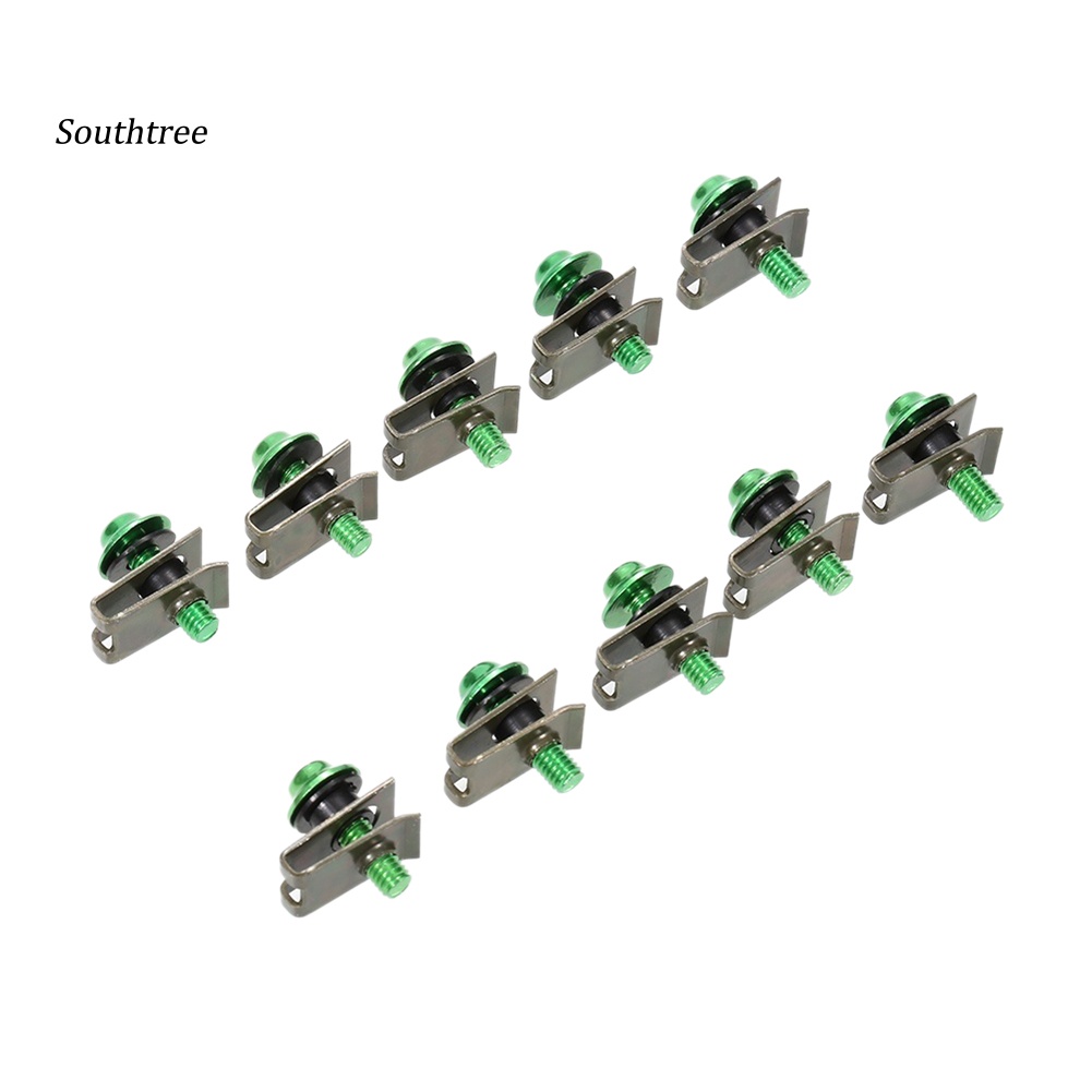 Bộ 10 Ốc Vít M5 Bằng Hợp Kim Nhôm Cho Xe Mô Tô