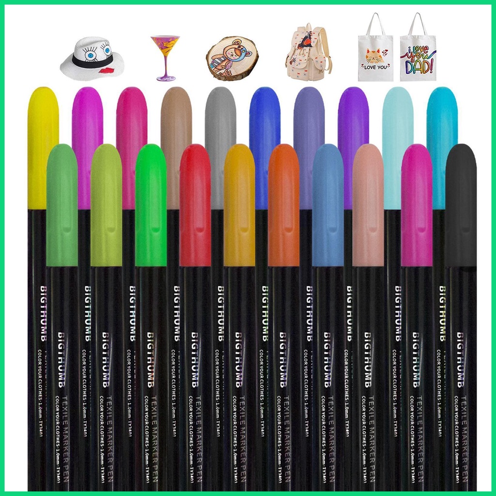 Set 20 Bút Lông Màu Vẽ Graffiti Nghệ Thuật DIY Nhanh Khô