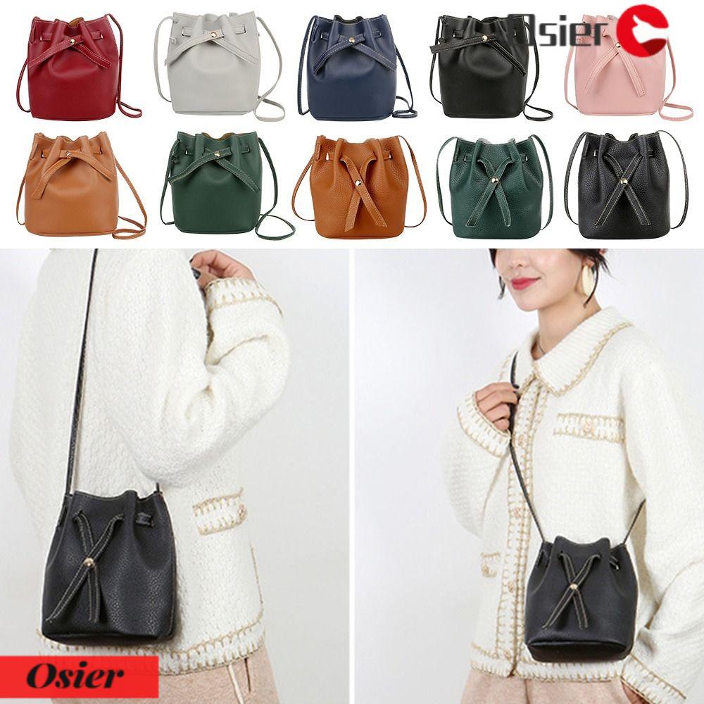 OSIER1 Túi Xách Bucket Màu Sắc Thanh Lịch Cho Nữ