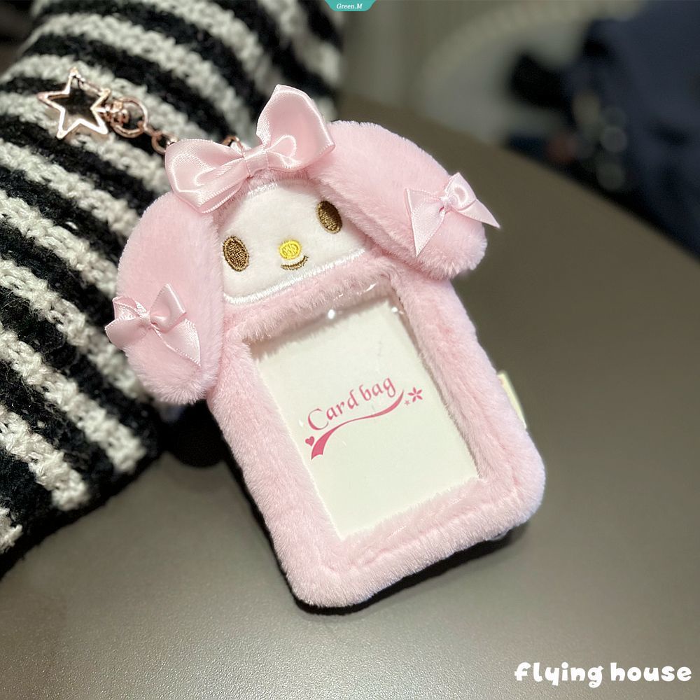 Túi Đựng Thẻ ID / Thẻ Truy Cập Bằng Vải Bông Họa Tiết Hoạt Hình Kurome Dễ Thương