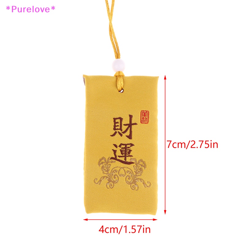 Túi Cầu Nguyện May Mắn Thêu Họa Tiết Xinh Xắn Trang Trí Xe Hơi Mới