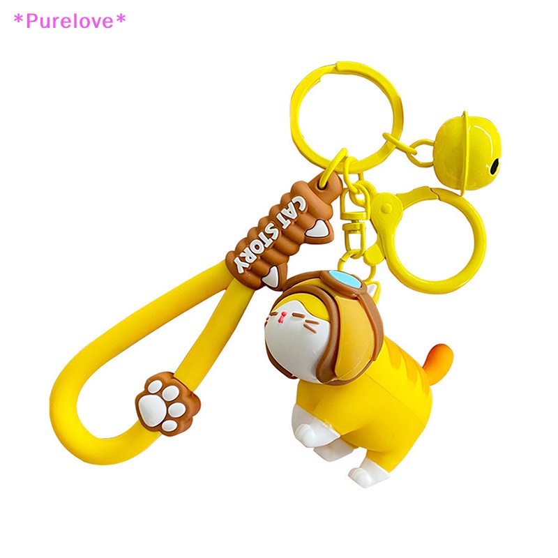 Móc Chìa Khóa Hình Chú Mèo Lắc Chuông Dễ Thương Mới