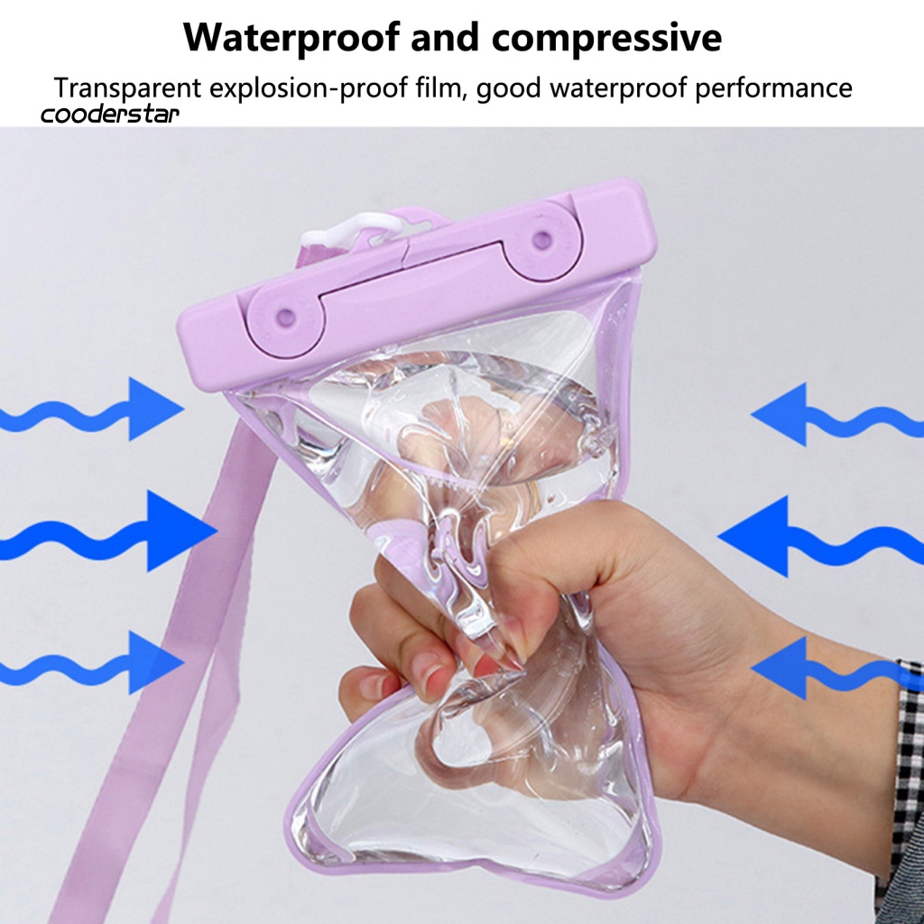 Túi Đựng Điện Thoại Trong Suốt Chống Nước Chống Rò Rỉ Kèm Dây Đeo Tiện Dụng