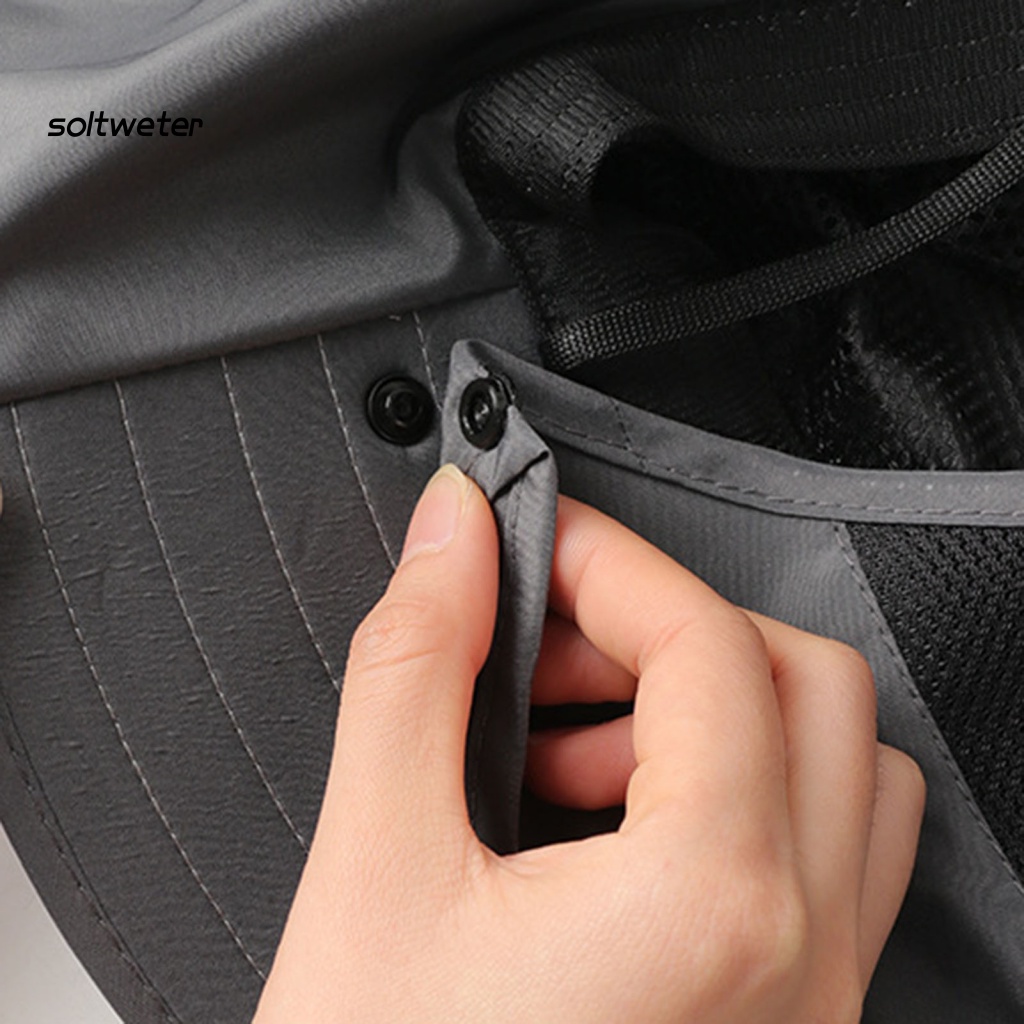 Mũ Tai Bèo Có Dây Cố Định Bảo Vệ Toàn Diện Chống Gió Chống Trượt Thoáng Khí Khi Đi Câu Cá / Cắm Trại