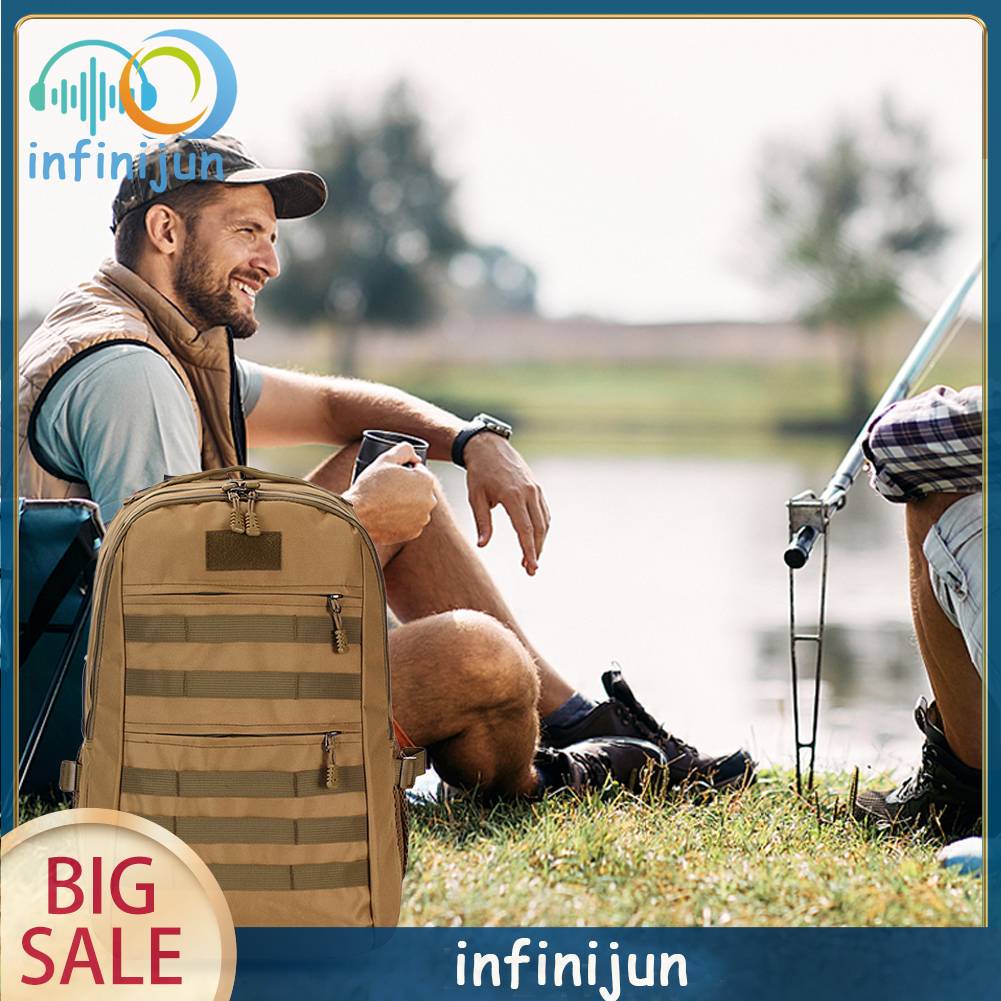 Balo Câu Cá / Cắm Trại Bằng Vải Oxford Thoáng Khí Nhiều Ngăn Tiện Lợi