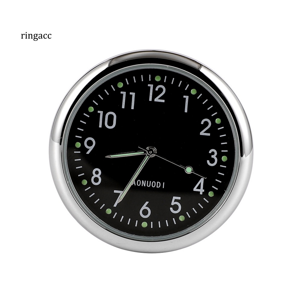 Rga Đồng Hồ Tròn Kỹ Thuật Số Dạ Quang Nhiệt Độ Cao / Thấp Tự Dính Trang Trí Bảng Điều Khiển Xe Hơi