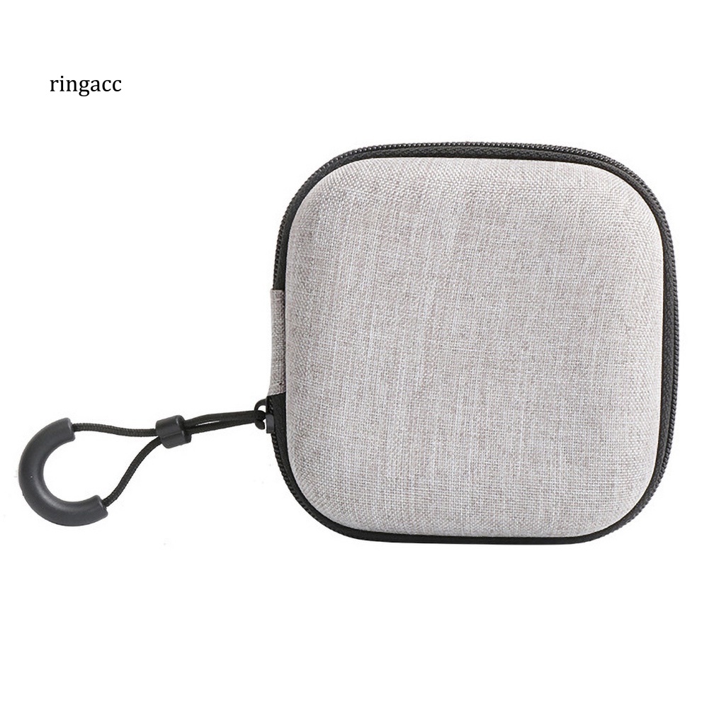 Bộ 2 Túi Đựng Tai Nghe Không Dây EVA Hình Vuông / Tròn Có Khóa Kéo Ốp