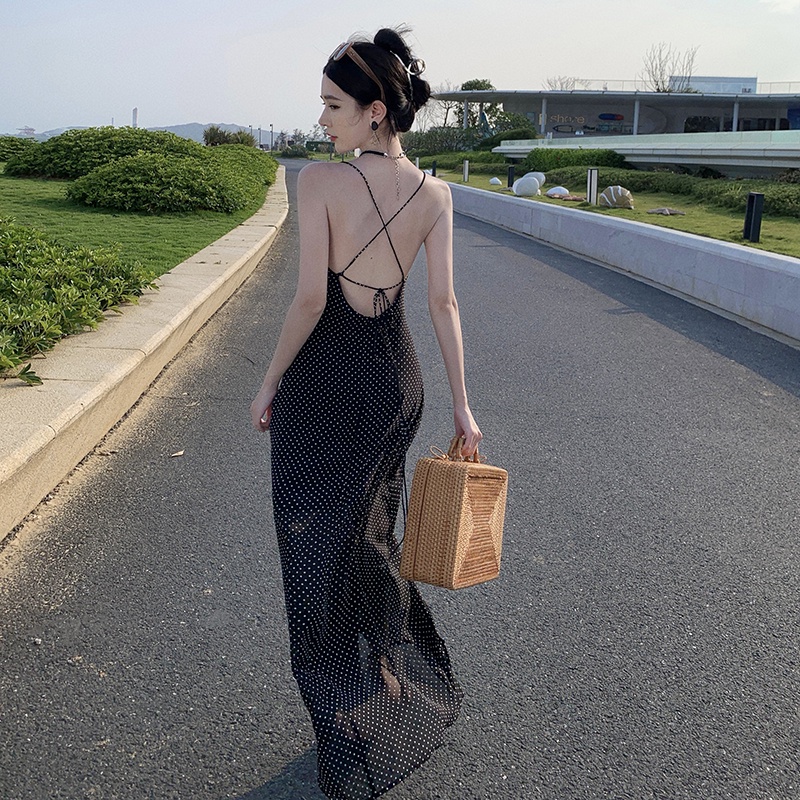 Đầm Chiffon Hai Dây Thời Trang Mùa Hè