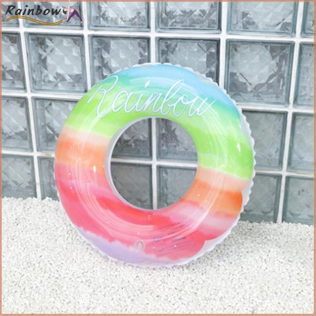 Phao Bơi Bơm Hơi Dày Dặn Màu Gradient Độc Đáo