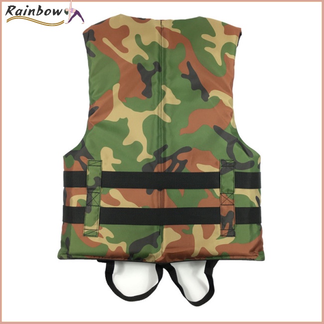 [COD] Áo Phao Cứu Sinh Họa Tiết Rằn Ri Trọng Lượng Nhẹ Có Thể Điều Chỉnh Và Gấp Lại Đ