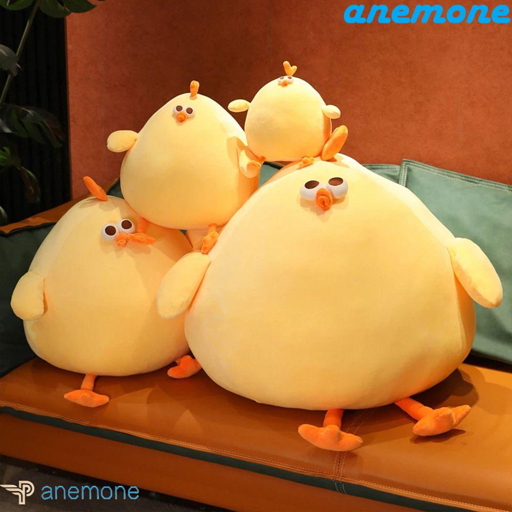 ANEMONE Đồ Chơi Thú Nhồi Bông Hình Chú Gà Hoạt Hình Đáng Yêu Trang Trí Phòng Ngủ
