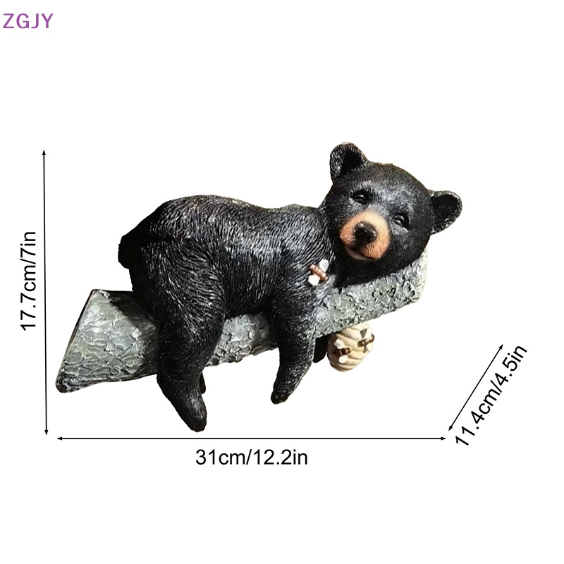 Mô Hình Gấu Bằng Nhựa Resin Dễ Thương Dùng Trang Trí Mới