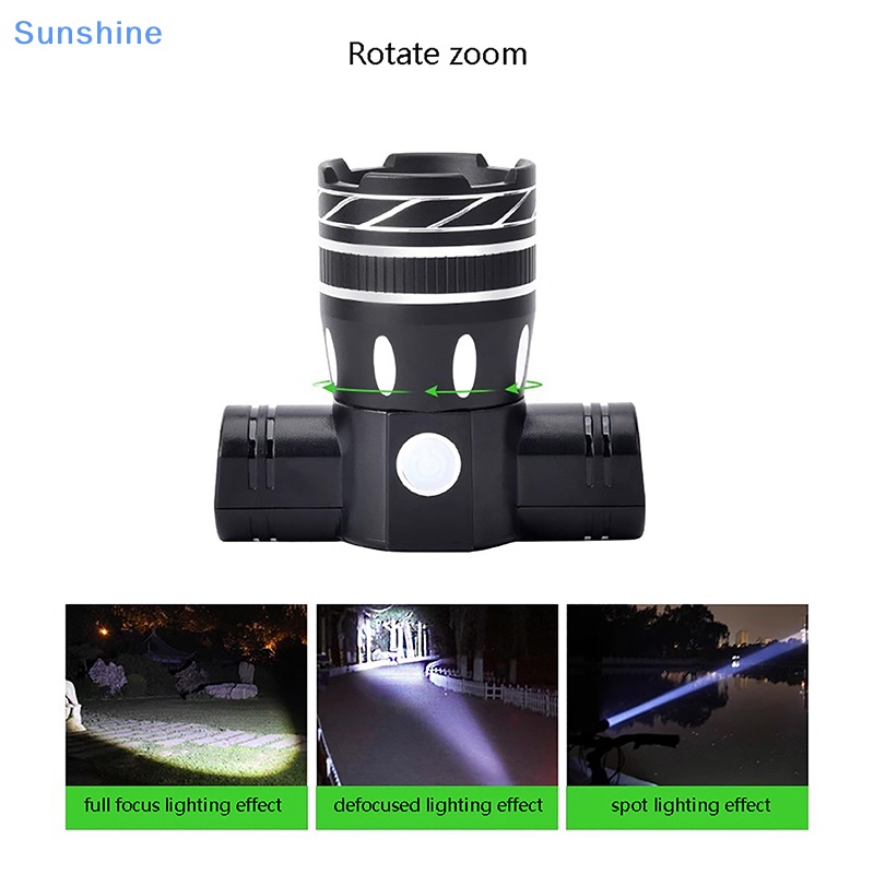 Đèn LED 2000mAh Gắn Phía Trước Xe Đạp Có Thể Sạc Lại Bằng Cổng USB