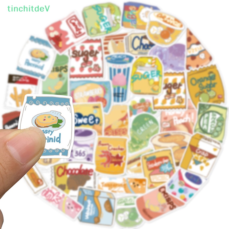 [TinchitdeV] 50 Miếng Dán Hình Thức Ăn Vặt Dành Cho Trẻ Em [Mới]