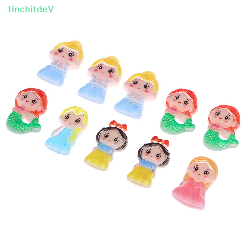 Set 10 Phụ Kiện Tóc Hoạt Hình Bằng Nhựa Resin Cho Bé Gái