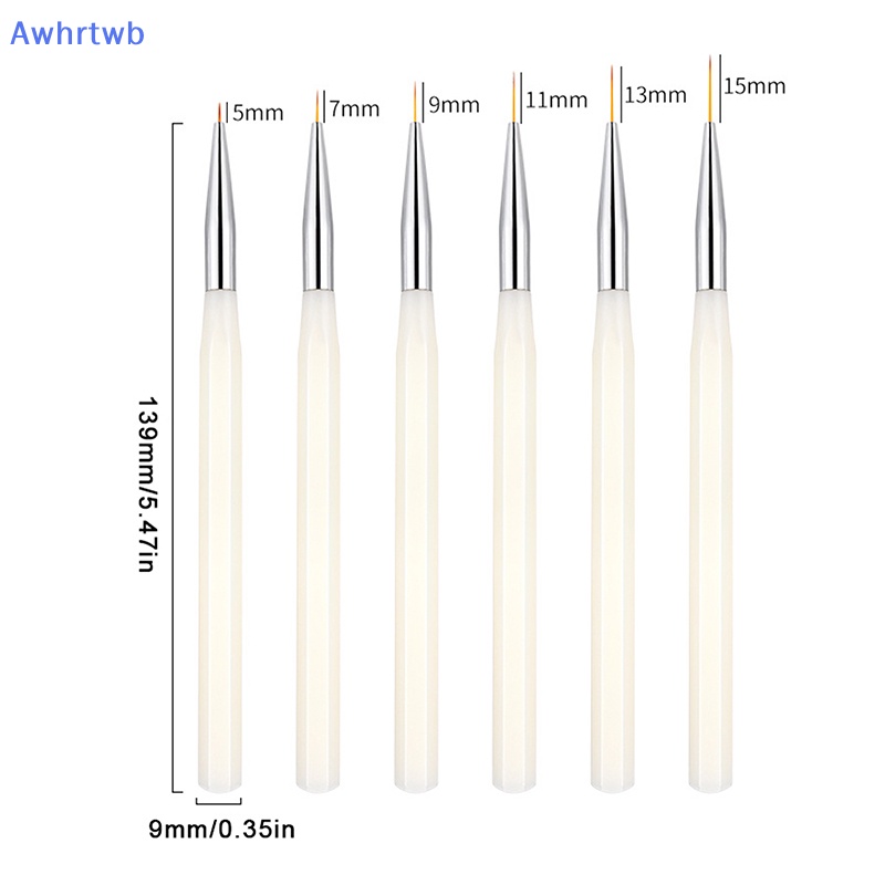 Cọ Vẽ Trang Trí Móng Tay 5 / 7 / 9 / 11 / 13 / 15mm Mới