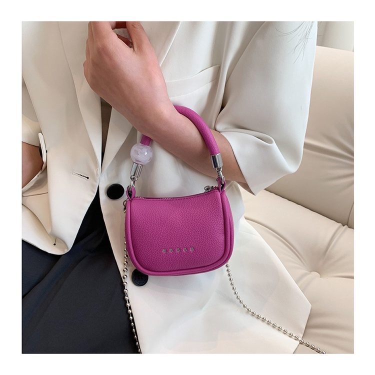 Túi Đeo Chéo Mini Phối Dây Đeo Sợi Xích Thời Trang Sang Trọng Cho Nữ