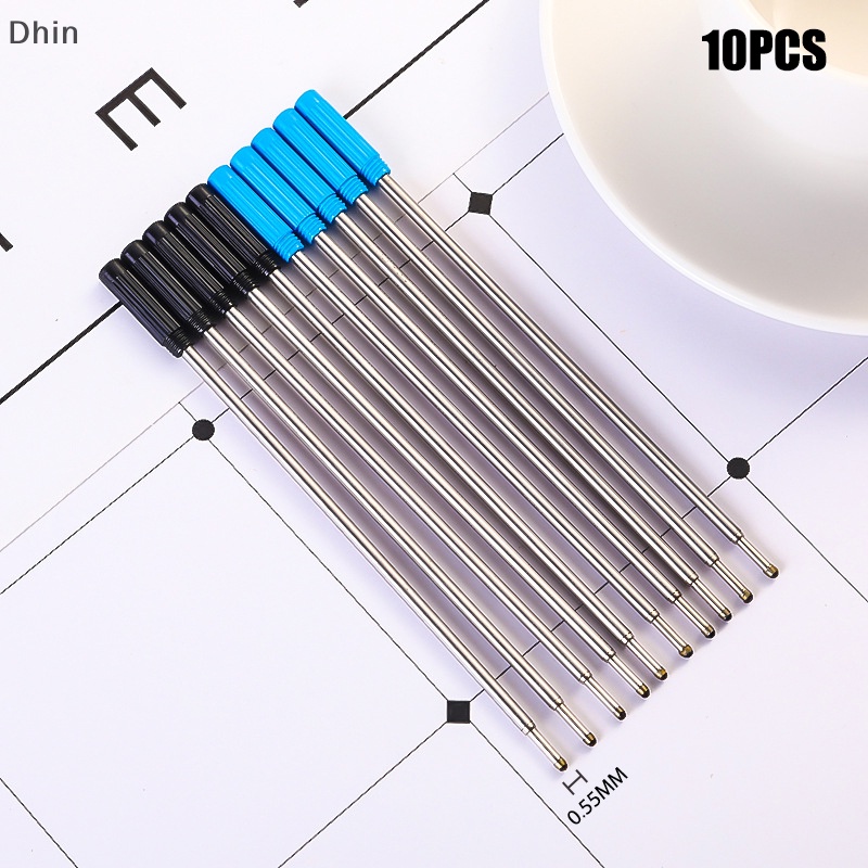 [Dhin] 10 Pcs/lot Rotag Metal Pen Refill Special Ballpoint Pen Refill Rod Cartridge COD
