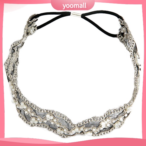 Băng Đô Ren Đính Ngọc Trai Giả Thời Trang Cho Nữ