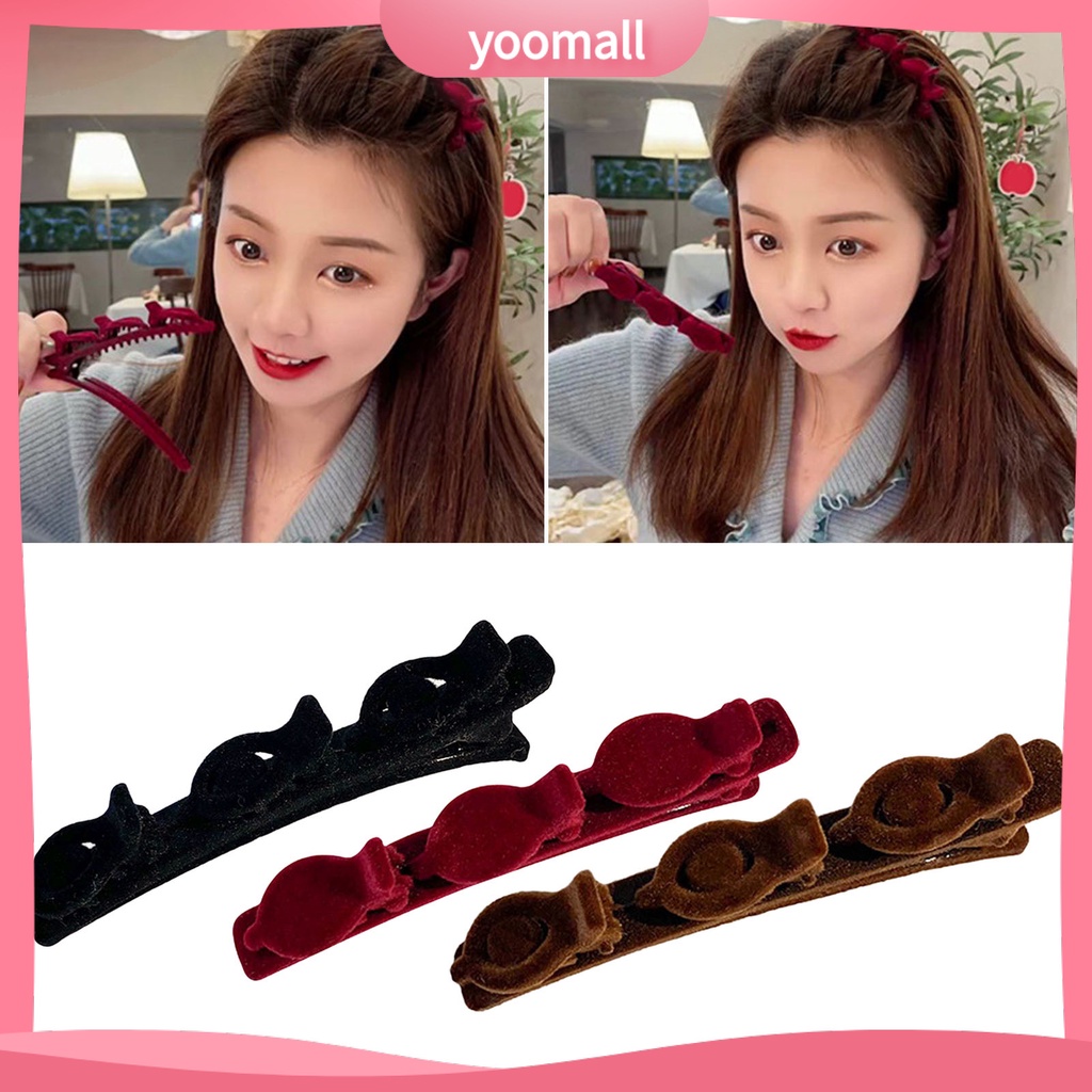 Kẹp Tóc Hai Lớp Phong Cách Hàn Quốc Thanh Lịch Đơn Giản