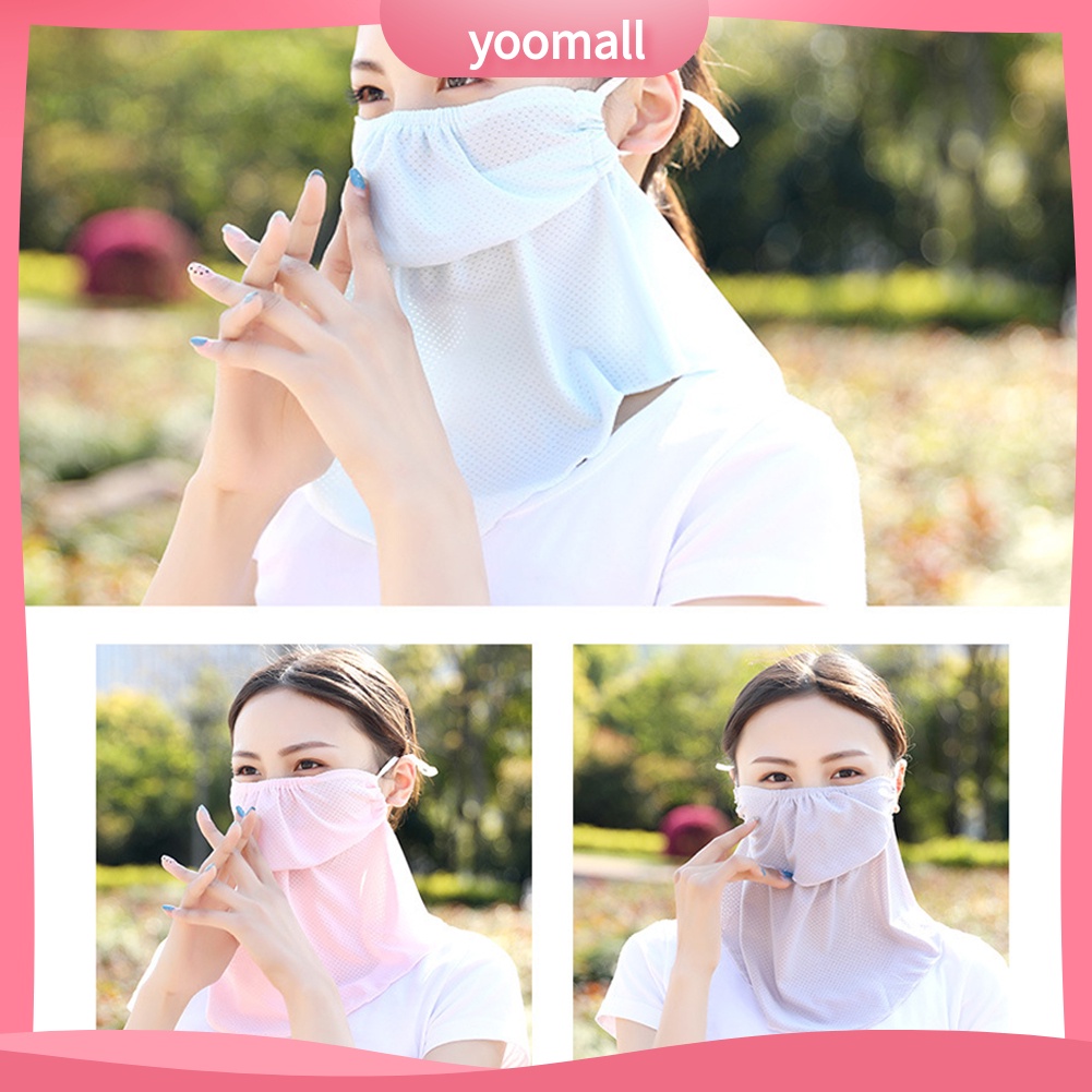 Khẩu Trang Che Phủ Cổ Chống Tia UV Thoáng Khí Dành Cho Nữ