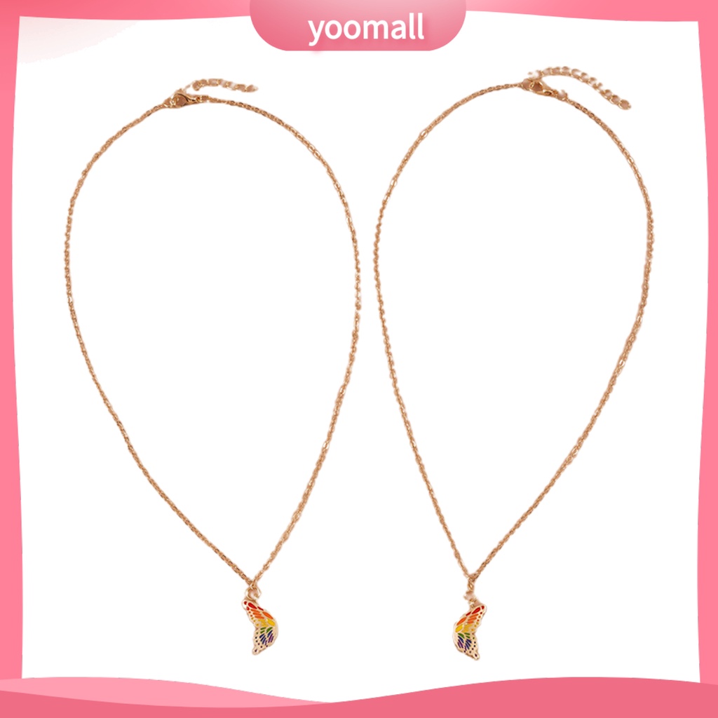 Set 2 Vòng cổ Cặp Đôi Bằng Thép Không Gỉ Dễ Lên Màu