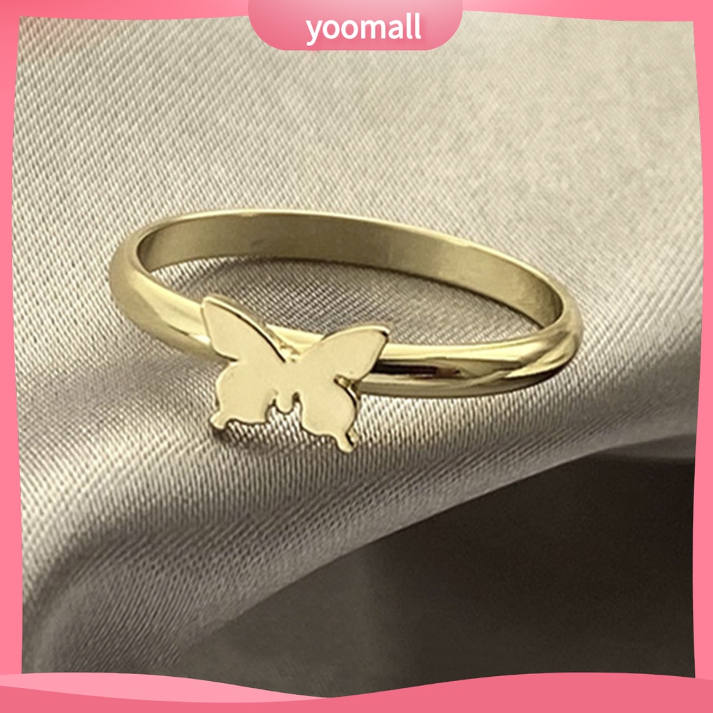 Set 2 Nhẫn Cặp Hình Mặt Trăng Nhiều Màu Sắc Thời Trang