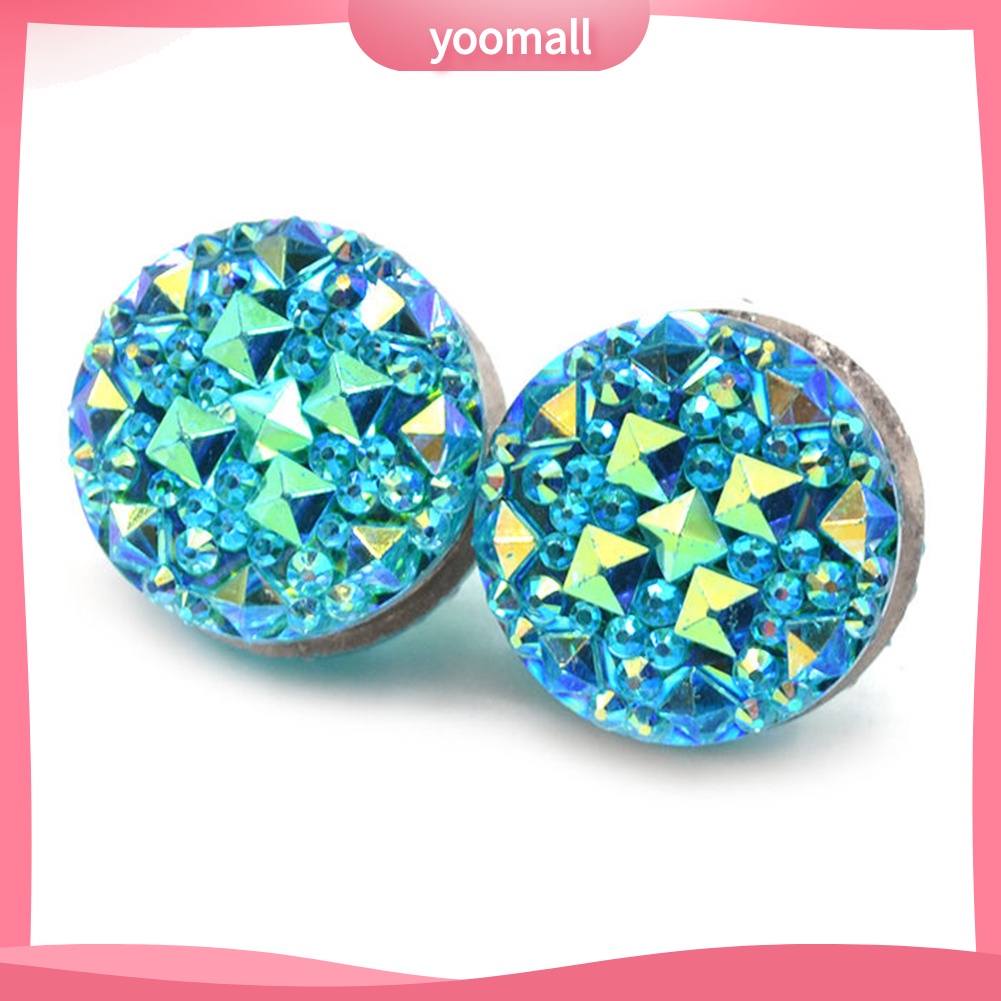 1 Cặp Trâm Cài Áo Đính Đá Tròn Phong Cách Đạo Hồi Thời Trang