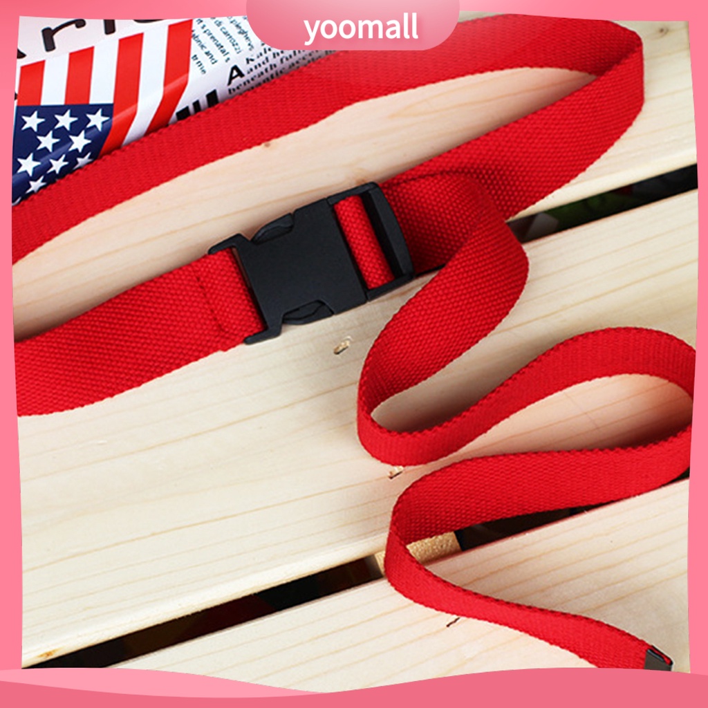 Thắt Lưng Vải Canvas Màu Trơn Khóa Nhựa Dễ Phối Đồ Thời Trang Cho Nữ