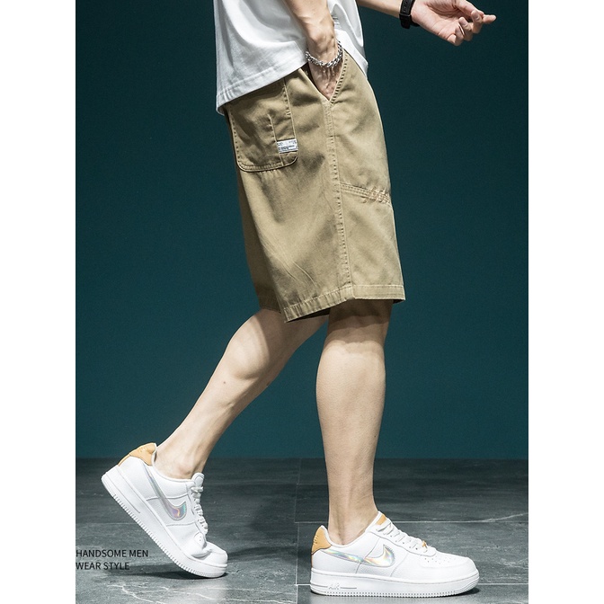 Quần Short Cotton Ống Rộng Thời Trang Mùa Hè Dành Cho Nam