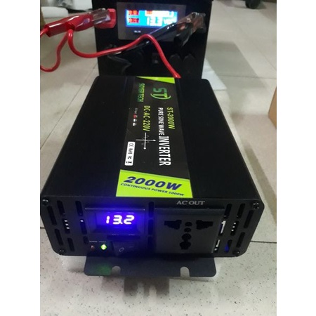 Bộ kich điện inverter 12V- 24v lên 220v 2000W Sóng Sin Chuẩn-PL 24V