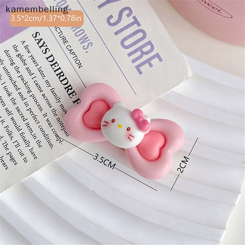 Kẹp Tóc Mái Hiên Hình Nơ Trái Tim Đôi Sanrio Dễ Thương Sử Dụng Hàng Ngày