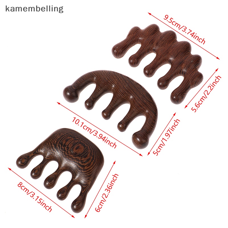 1 Lược Gỗ Chống Tĩnh Điện Mát Xa Da Mặt Đa Năng