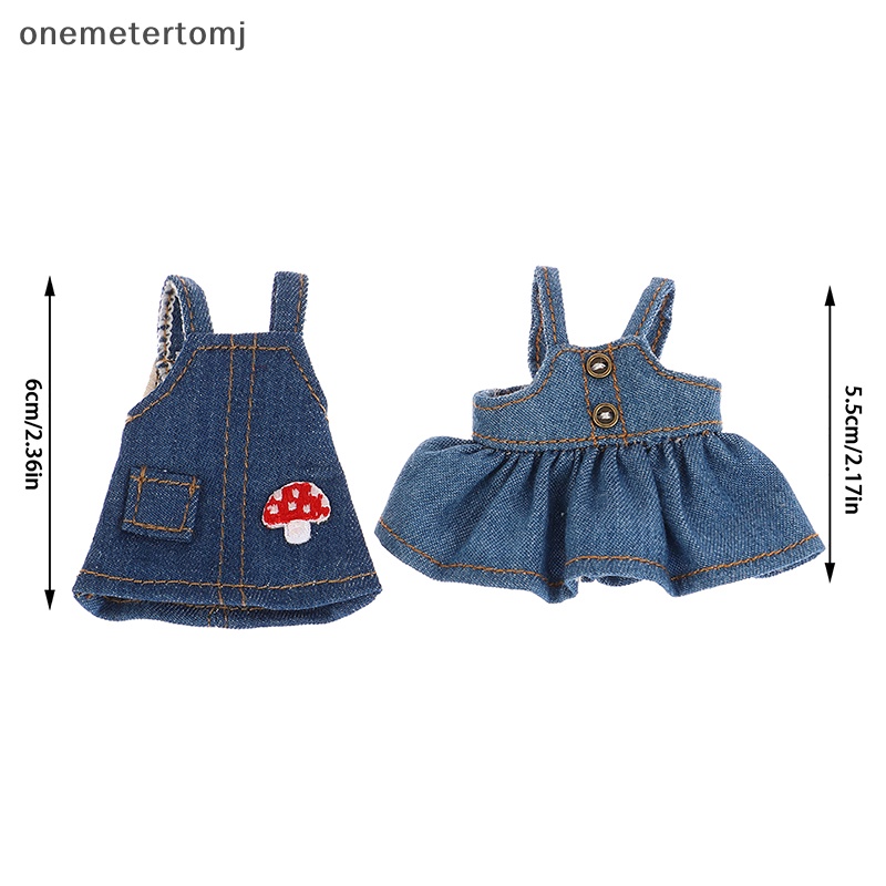 Đầm Yếm Denim Xinh Xắn Cho Búp Bê Tỉ Lệ 1 / 12
