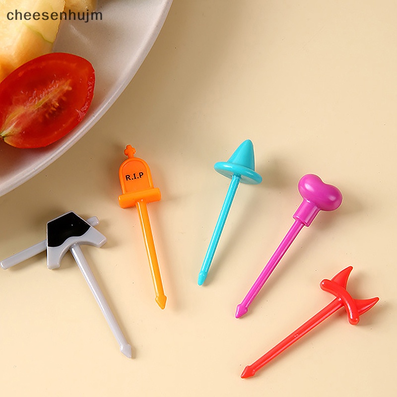 Bộ 5 Nĩa Ăn Trái Cây Họa Tiết Halloween Dễ Thương Bắt Mắt