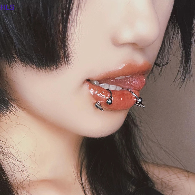 1 Khuyên Xỏ Cơ Thể Bằng Thép Không Gỉ Phong Cách Gothic Thời Trang
