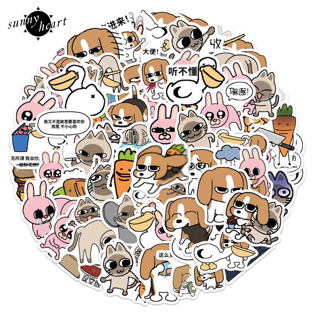Sunnyheart Bộ 73 Miếng Dán Hình Dán Tuyệt Vời Cho Bình Nước / Laptop / Xe Hơi / Ván Trượt / Máy Tính / Sổ Lưu Niệm / Xe Đạp / Trường Học