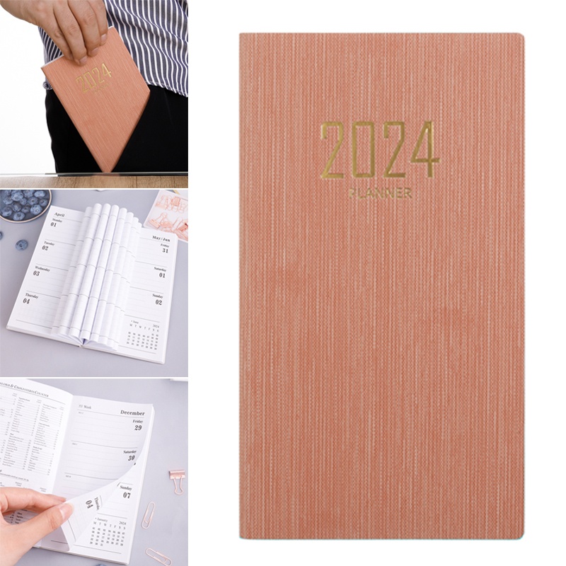 Sổ Tay Ghi Chú 365 Ngày a6 Bìa Da In Chữ Tiếng Anh 2024