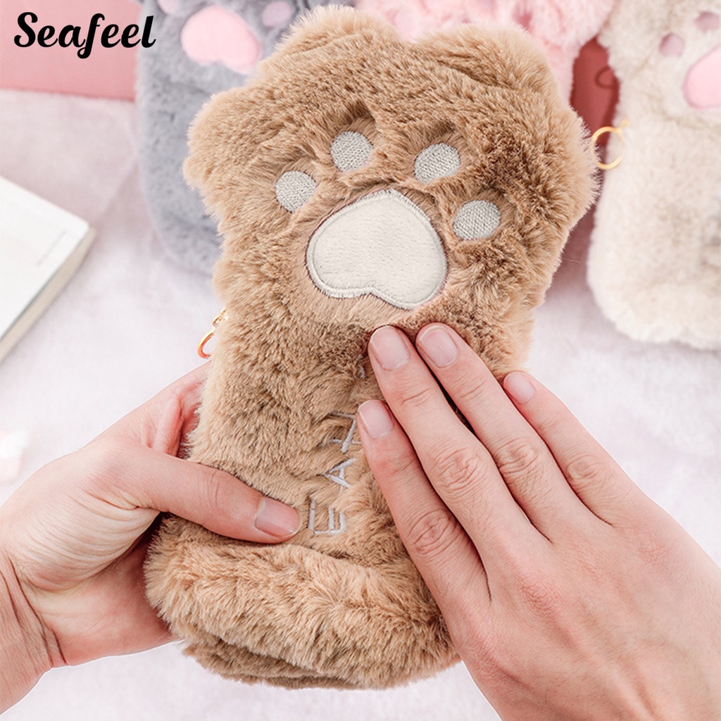 Túi Đựng Bút Chống Bụi Hình Chân Mèo Hoạt Hình Dễ Thương