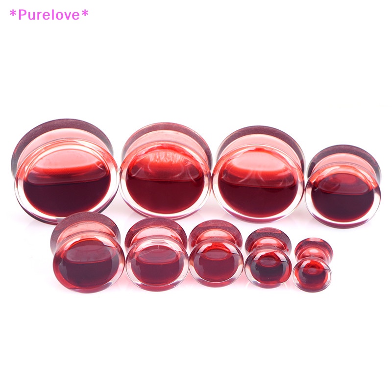 Khuyên Tai Nong Lỗ Tròn Màu Đỏ Thời Trang Cá Tính Mới