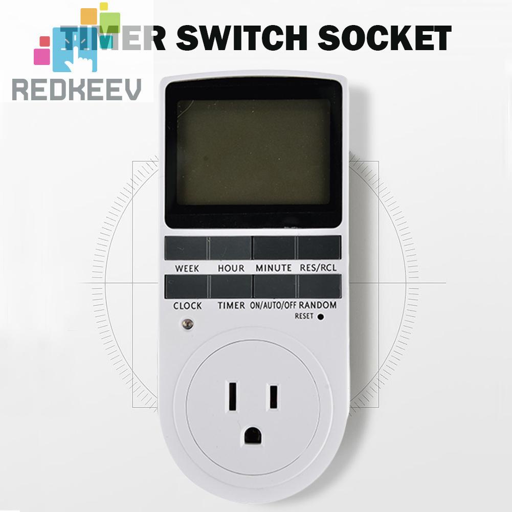 Ổ Cắm Điện Hẹn Giờ Màn Hình LCD Tiện Dụng Cho Nhà Bếp