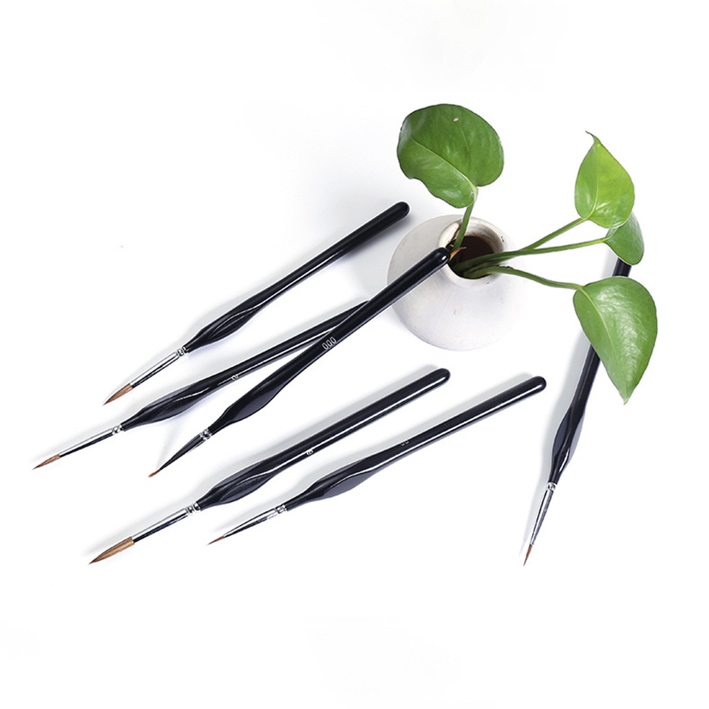 Ny-10 Cọ Vẽ Tranh Màu Nước Đầu Nhọn Hình Tam Giác Bằng Len Nylon Siêu Mịn