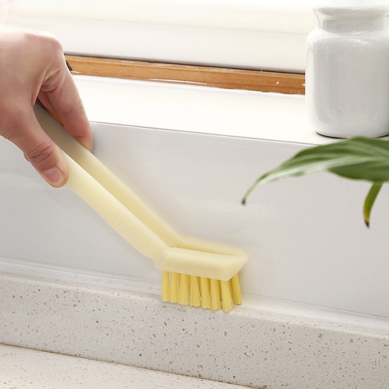 Bàn Chải Vệ Sinh Nhà Bếp / Phòng Tắm 2 Trong 1 Cán Dài + Nhíp Đa Năng Tiện Dụng