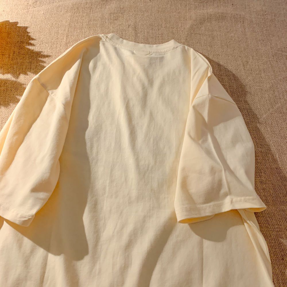 Áo Thun Ngắn Tay Dáng Rộng Thêu Chữ Thời Trang Mùa Hè Dành Cho Nữ