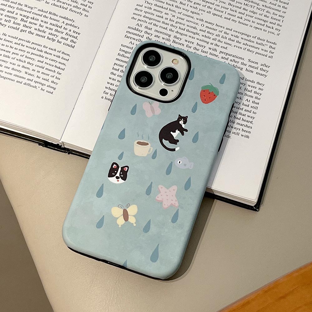 Vỏ Bao Da Điện Thoại Cứng Hình Động Vật Cho iphone 11 12 12pro 12promax 13 13pro 13promax 14 14pro 14promax 15 15pro 15plus 15proma Ốp
