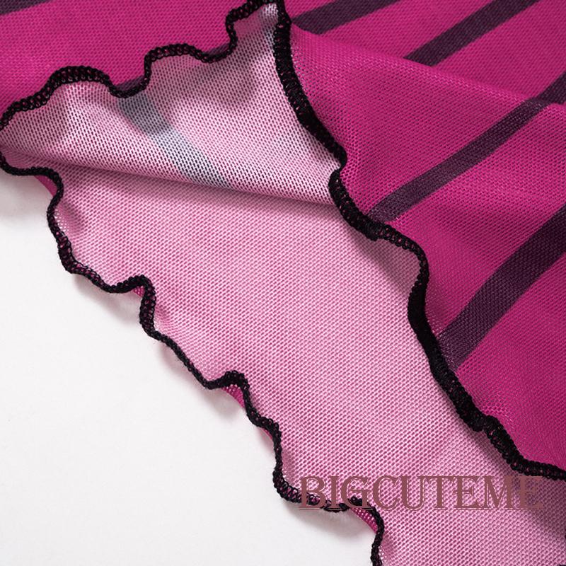 Áo Croptop Lưới Không Tay Cổ Chữ U In Họa Tiết Bướm 3D Thời Trang Mùa Hè Dành Cho Nữ